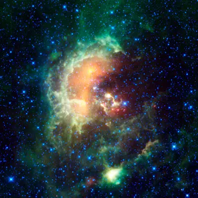 Asteroid Caught Marching Across Tadpole Nebula