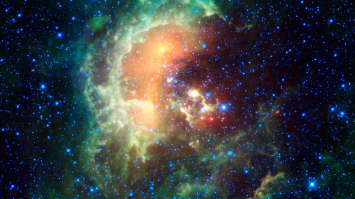 Asteroid Caught Marching Across Tadpole Nebula