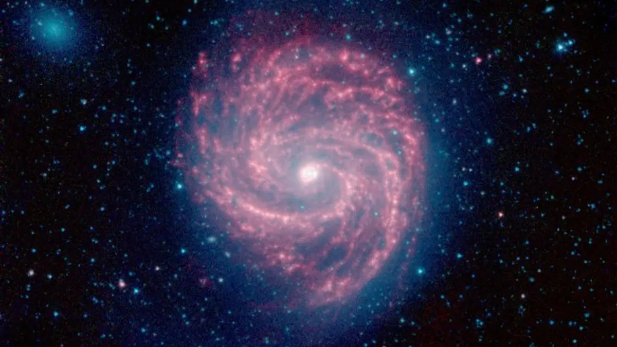 The Swirling Arms of the M100 Galaxy