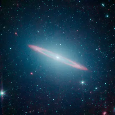 The Sombrero Galaxy Split Personality
