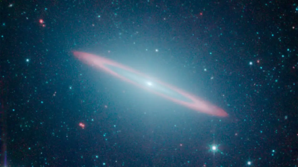 The Sombrero Galaxy Split Personality