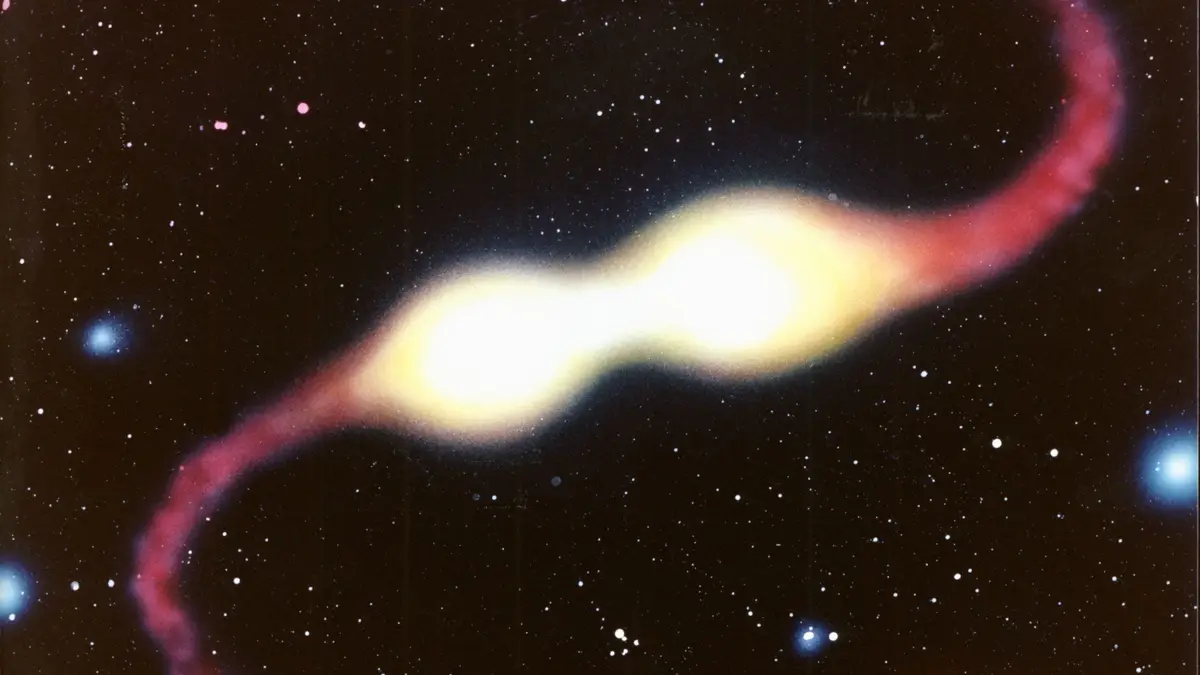 A stellar close encounter at the core of globular cluster M15 (artist's impression) (opo9313b)