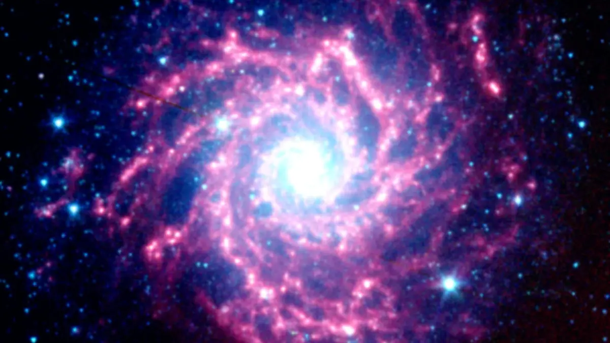 Supernova Dust Factory in M74
