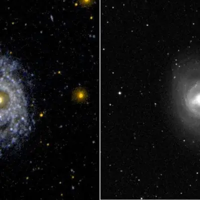 Face on Barred and Ringed Spiral Galaxy NGC 3351