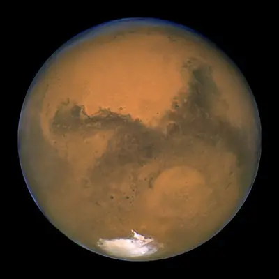 Mars at closest approach (Hubble 1999)
