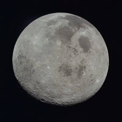 Full disc of moon photographed by Apollo 17 crewmen during transearth coast