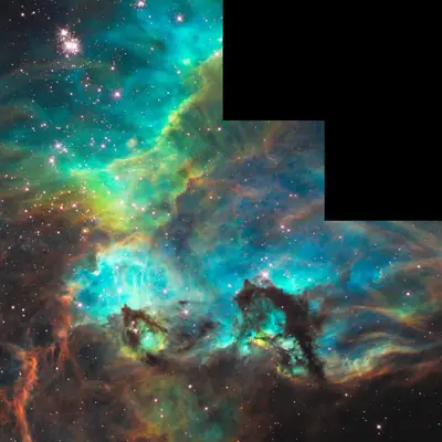 Hubble Unveils Colorful and Turbulent Star-Birth Region on 100,000th Orbit Milestone