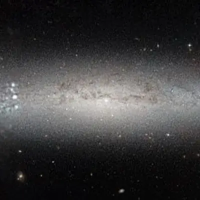 Hubble Sees a Silver Needle in the Sky