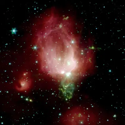 Spitzer Telescope Sends Rose for Valentine Day