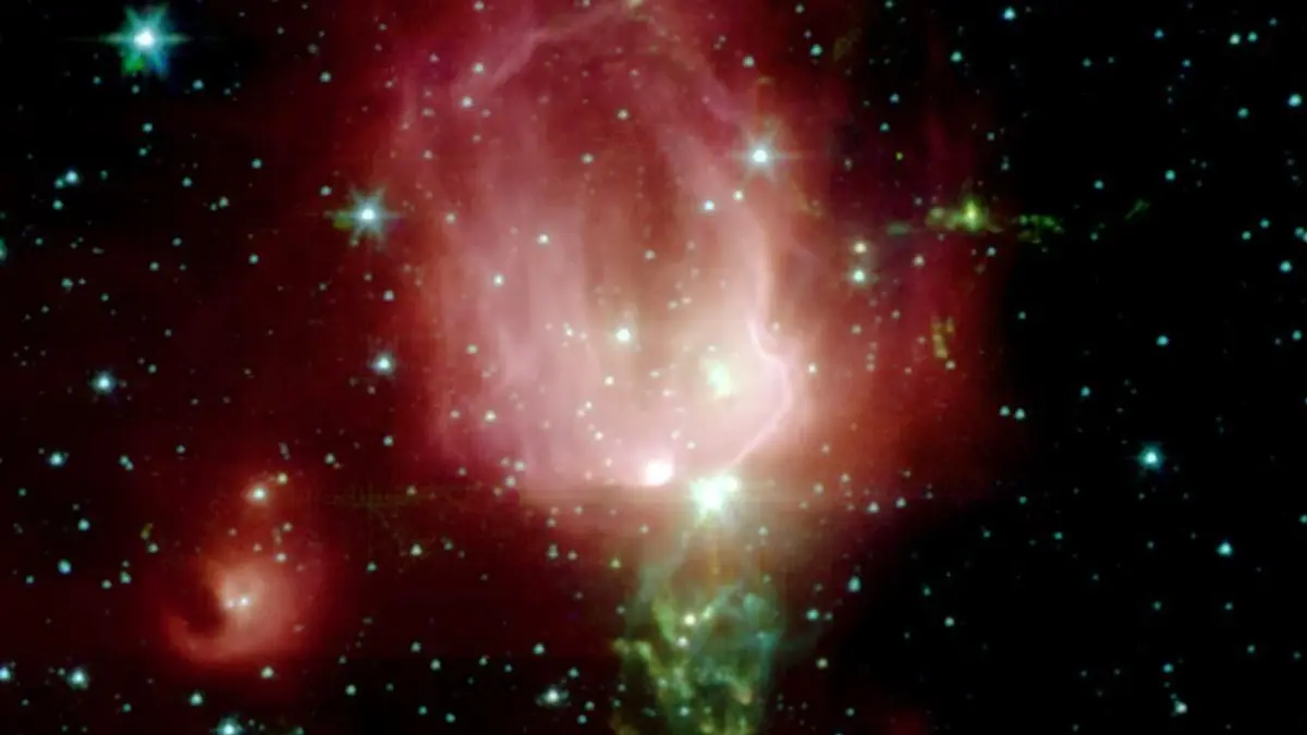 Spitzer Telescope Sends Rose for Valentine Day